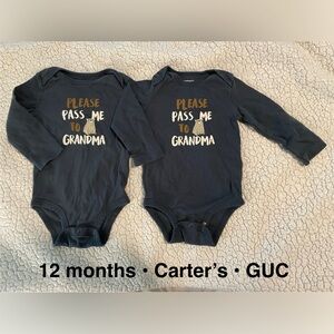 Long sleeve bodysuit, size 12 months by Carter’s